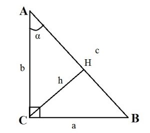 Прямоугольный треугольник формулы